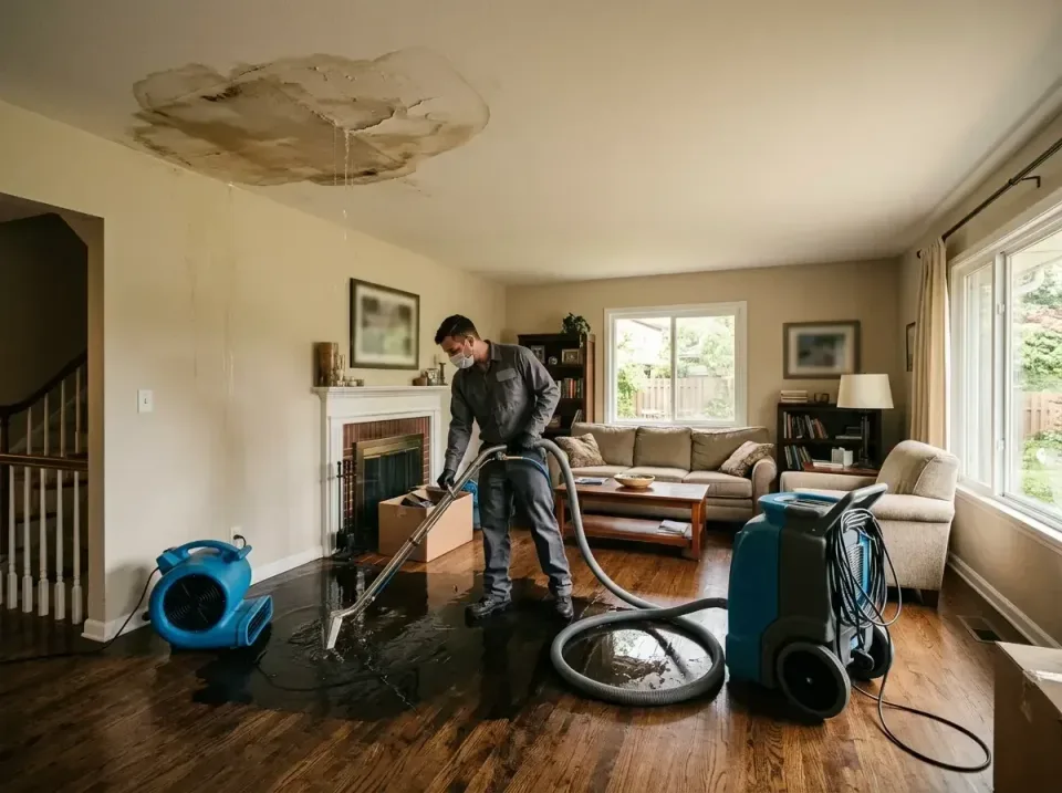 attic-pipe-burst-ceiling-drip-008 — frequently asked questions, Water Damage Restoration & Carpet Care in Fremont, MI